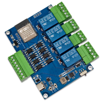 ESP32 Modbus RTU Modul Relay Empat Arah RS485 Papan Pengembangan Protokol MODBUS Optocoupler Empat Arah