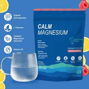 Pour supplément de poudre de magnésium super calme pour adultes Formule de relaxation et de soutien musculaire pour la nutrition sportive et la <span class=keywords><strong>musculation</strong></span> - Product Image 4
