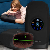 Masseur vibrant portable sans fil étanche Sunmaxx SMH-002 à ondes d'air, petit format, pour la physiothérapie des mains et des poignets, garantie un an