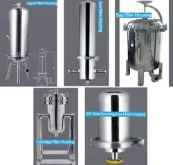 Mudah Dikelola Mesin Press Rumahan Filter Gas Baja Tahan Karat Kondensat Cocok untuk Penyaringan Gas