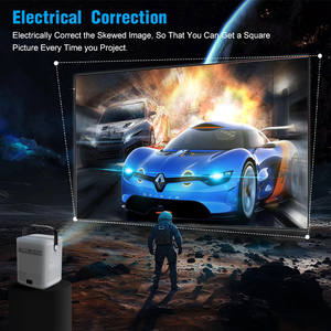 <span class=keywords><strong>Projecteur</strong></span> 1080P Full HD Portable 230 Lumens Auto Keystone Smart Home Cinéma LED Projecteurs Vidéo Android 11 Lecteur Blanc - Product Image 4