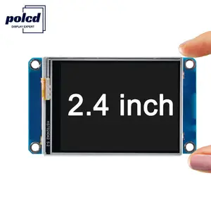 Polcd papan pengontrol PCB, modul tampilan layar sentuh resitif LCD TFT 2.4 inci 320x240 piksel