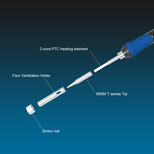 Soldador eléctrico portátil, kit de herramientas de soldadura con pantalla LED de 68W para bricolaje, mejoras para el hogar, <span class=keywords><strong>Hobby</strong></span> hand Maker - Product Image 4