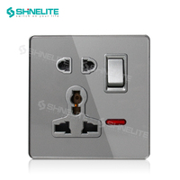 Sakelar dinding Panel akrilik elektrik harga pabrik standar Inggris dengan garansi 15 tahun