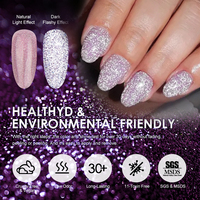 Caixuan Marque privée OEM ODM Flash Disco Couverture Base en caoutchouc Gel Vernis à ongles UV LED Gel Polish