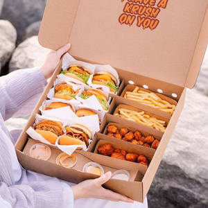 Cao cấp có thể gập lại tùy chỉnh Hộp Quà Tặng thực phẩm an toàn bao bì các tông cho bánh rán Macarons & cho cookie với thiết kế logo dập nổi - Product Image 5