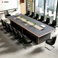 Table de Conférence de Luxe JIUSHUN en Bois pour Bureau et Salle de Réunion – Vente en Gros