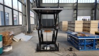 Plateforme élévatrice à ciseaux hydraulique de couleur personnalisée pour charges lourdes