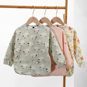 Manufacturer Long Sleeves Feeding Bibs Lightweight Waterproof Reusable Baby Bibs Toddler 0-<strong>3</strong> Years Washable Soft Baby Bibs - Product Image 6