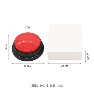 Eco-Friendly TPR Dog &amp; Cat <strong>Talking</strong> <strong>Button</strong> Training Artifact Pet Interactive &amp; Movement Toy Sound Ringing Bell Batch Toy Supplies - Product Image 6