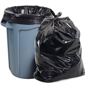 Grande sacchetto della spazzatura in plastica riciclata su misura nero Ldpe Hdpe 100l bidone della spazzatura industriale per uso domestico <span class=keywords><strong>sacchetti</strong></span> di immondizia su rotolo - Product Image 1