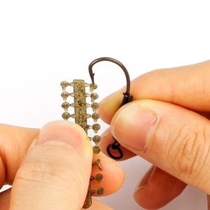 Lot de 10 cartouches de perles de fixation en caoutchouc Hirisi pour hameçons de pêche à la carpe, accessoires de montage AH039-6 - Product Image 3