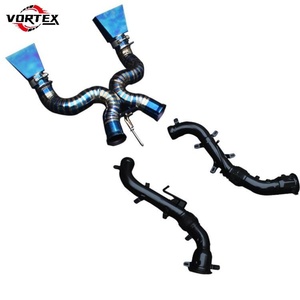 ระบบท่อไอเสียแบบ Catback สำหรับรถแข่ง วัสดุไทเทเนียมอัลลอยด์ประสิทธิภาพสูง ยี่ห้อ Vortex พร้อมท่อดาวน์ไปป์ สำหรับรถ McLaren MP4-12C - Product Image 2
