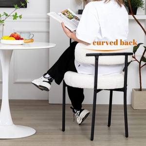 Bán buôn sang trọng giải trí nhà bếp nhà hàng thiết kế tối giản màu cam nhung ghế ăn - Product Image 3