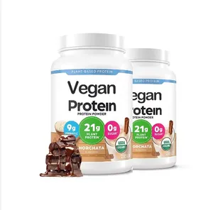 Proteína vegetal natural à base de proteínas de marca própria para perda de peso, suplemento de dissolução rápida, proteína em pó vegana orgânica