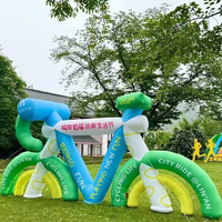 Modèles de vélos gonflables personnalisés, grands et réalistes, lumineux, pour la décoration d'événements sportifs et une utilisation promotionnelle
