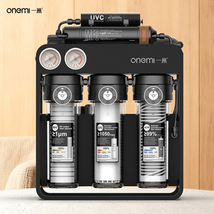 เครื่องกรองน้ำ RO แบบแทงค์เลส 7 ขั้นตอน ไฟฟ้า พลาสติก พร้อมระบบแร่ธาตุ อัลคาไลน์ แสงยูวี LED ทำความสะอาดตัวเอง เหมาะสำหรับโรงแรม ภายนอกบ้าน และครัวเรือน - Product Image 1