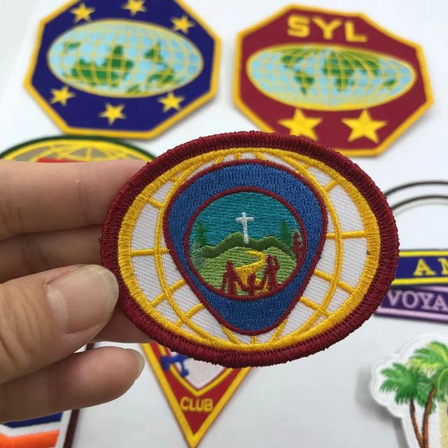 Customize Pathfinder Club Adventurer Club Embroidery Patches for Clothing Iron on Wings Embroidered maple  Patches