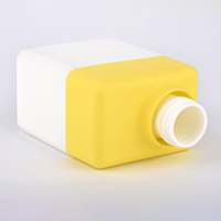 Flacon pompe à lotion carré unique en HDPE, crème pour le corps, soin de la peau, conditionneur, emballage, flacon pompe à lotion en plastique