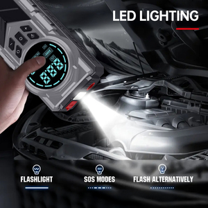 Bộ khởi động bình ắc quy ô tô đa năng <span class=keywords><strong>6</strong></span> trong <span class=keywords><strong>1</strong></span>: Sạc dự phòng, bơm lốp, đèn LED, sạc ắc quy ô tô, chức năng khởi động bình ắc quy - Product Image 5