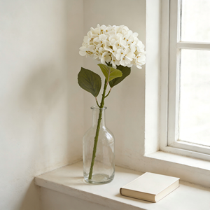Ortensie Bianche Artificiali con Steli, Fiori Finti con Steli per Bouquet Fai-da-Te e Decorazioni Matrimoniali - Product Image 5