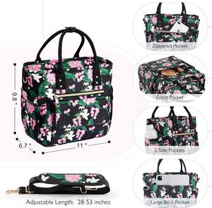 Sac à déjeuner isotherme double couche grande capacité, design simple, en polyester durable pour activités de plein air – Échantillon gratuit - Product Image 4