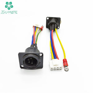 Aangepaste Paneel Mount Xlr <span class=keywords><strong>3</strong></span> 4 Pins Mannelijke Vrouwelijke Power Jack Kabel 4 Pin Xlr Connector Kabel Xlr 4 Pins Kabel - Product Image 3