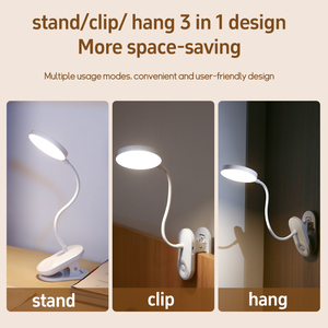 Đèn <span class=keywords><strong>LED</strong></span> có thể sạc lại <span class=keywords><strong>clip</strong></span> trên bàn 360 linh hoạt cổ ngỗng đọc bảng ánh sáng mắt-chăm sóc USB bảng nghiên cứu đọc ánh sáng - Product Image 3