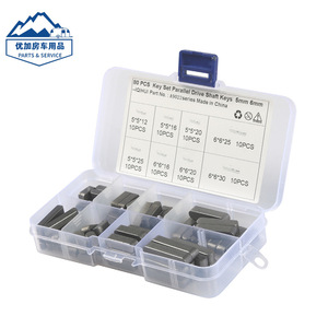 Clés de transmission parallèles IQIHUI, 80 pièces, 5 mm et 6 mm, en acier, pour la réparation de machines - Product Image 1