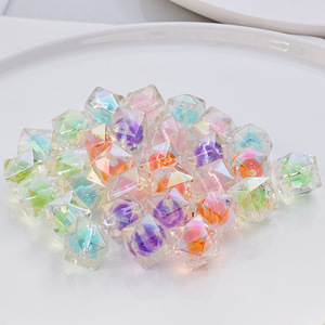 Acrylic Irregular Rhombus <b>Beads</b> For Jewelry Making 10mm Scattered <b>Beads</b> DIY Craft Kit - Product Image 1