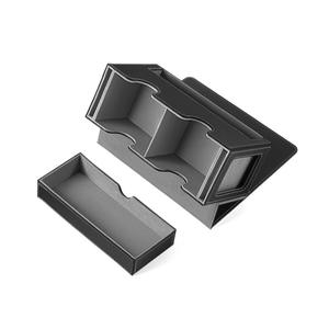 Porte-cartes multifonctionnel en cuir PU avec double fente magnétique, blocage RFID, motif uni, et tiroir de présentation de cartes - Product Image 4