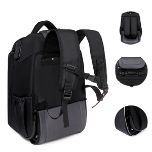 Oxford Trolley Backpack Zipper Roller Casual Business Roller Travel Gym Bag Vintage Style Organizer Spinner <b>Suitcase</b> Luggage - Product Image 5