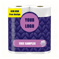 Papier hygiénique en gros de qualité supérieure, doux, blanc, en pâte de bois vierge, compatible fosses septiques et jetable