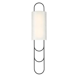 Lampe murale de lecture LED en toile de jute en nylon pour hôtel Applique à bras oscillant en fer avec abat-jour en tissu - Product Image 4