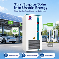 Kabinet Baterai 100kwh 261kwh Tersusun 120kW 125kW Tegangan Tinggi 832v Sistem Tenaga Darurat Tenaga Surya Pendingin Cair