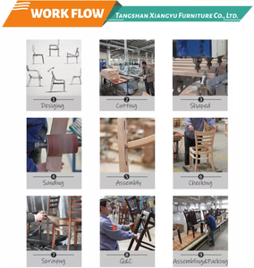 Silla de comedor de madera para restaurante moderno de grado americano de comida rápida gratis - Product Image 6