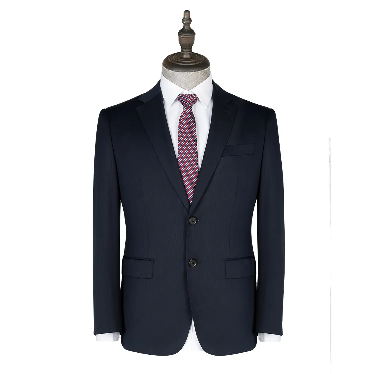 Wholesale Woolen Men's Single Breasted Blue Suits Fashion Business Men Suit With Suit And Trousers Two-pieces