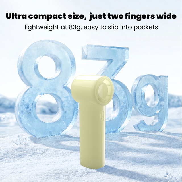 Mini Portable USB Rechargeable Handheld Fan 3 Speeds Powerful Wind Low Noise Long Battery Life Summer Travel Outdoor Indoor