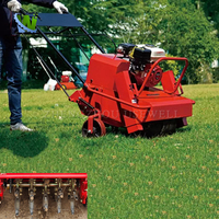 Máquina de Aireación de Césped para Campos de Golf Comerciales, Máquina Aireadora de Césped, Máquina de Perforación para Mantenimiento de Césped