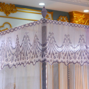 <span class=keywords><strong>Moustiquaire</strong></span> sur pied style princesse avec dentelle brodée, <span class=keywords><strong>moustiquaire</strong></span> de sol pour lit double king size 200*220cm, grand baldaquin d'été - Product Image 5