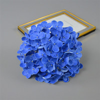 Têtes de fleurs d'hortensia artificielles en latex de haute qualité, aspect réaliste, pour la décoration de la maison et des mariages, fausses têtes de fleurs d'hortensia