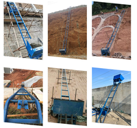 Élévateur électrique sur câble métallique personnalisé pour la construction, avec benne et trémie, pour le chargement et l'alimentation de matériaux en pente