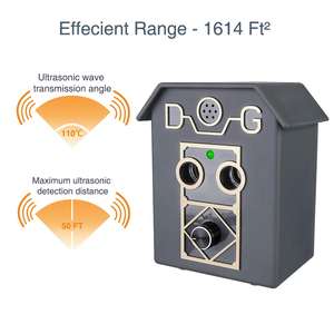 Dual Sensoren Lange Range Hond Blaffen Afschrikmiddel Regendicht Birdhouse Outdoor Ultrasone Hond Silencer Voor Outdoor Barking Controle - Product Image 2