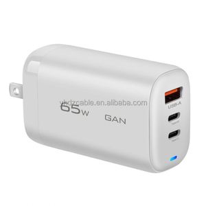 Factory Wholesale 65W Power <b>Adapter</b> <b>EU</b> US <b>Plug</b> 3 Ports QC 3.0 Type-C PD Mobile Phone Travel Chargers - Product Image 6