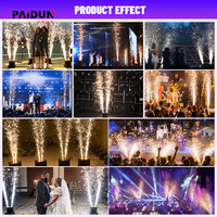 Machine à étincelles froides rotative à double tête avec télécommande DMX512 pour mariages et spectacles musicaux