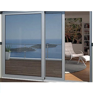 DAIYA <span class=keywords><strong>legno</strong></span> porta scorrevole con telaio pannello di alluminio scorrevole esterno patio porta in alluminio - Product Image 2