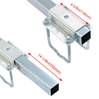 Paar 60-Zoll-Bootsanhänger-Führungsstangen-Set, verzinkt, mit PVC-Stangenabdeckungen