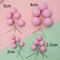 2/2,5/3cm 20 Stück Packung 1,5/2/2,5/3 Frosted Multi color Macaroon Soft Faux Ball Kuchen deckel Schaum kugeln Kuchen Dekorieren