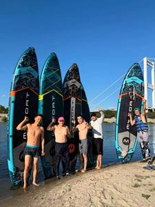 Planche à pagaie <span class=keywords><strong>gonflable</strong></span> de haute qualité <span class=keywords><strong>d</strong></span>'usine, planche à pagaie <span class=keywords><strong>gonflable</strong></span>, planche de surf avec ailerons, vente en gros, bon <span class=keywords><strong>prix</strong></span> - Product Image 1