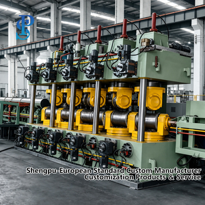 เครื่องยืดเหล็กเส้นยี่ห้อ <span class=keywords><strong>Shengpu</strong></span> แบบ 10 ลูกกลิ้ง ราคาโรงงาน เครื่องยืดท่อเหล็กอัตโนมัติ ควบคุมด้วย PLC - Product Image 2